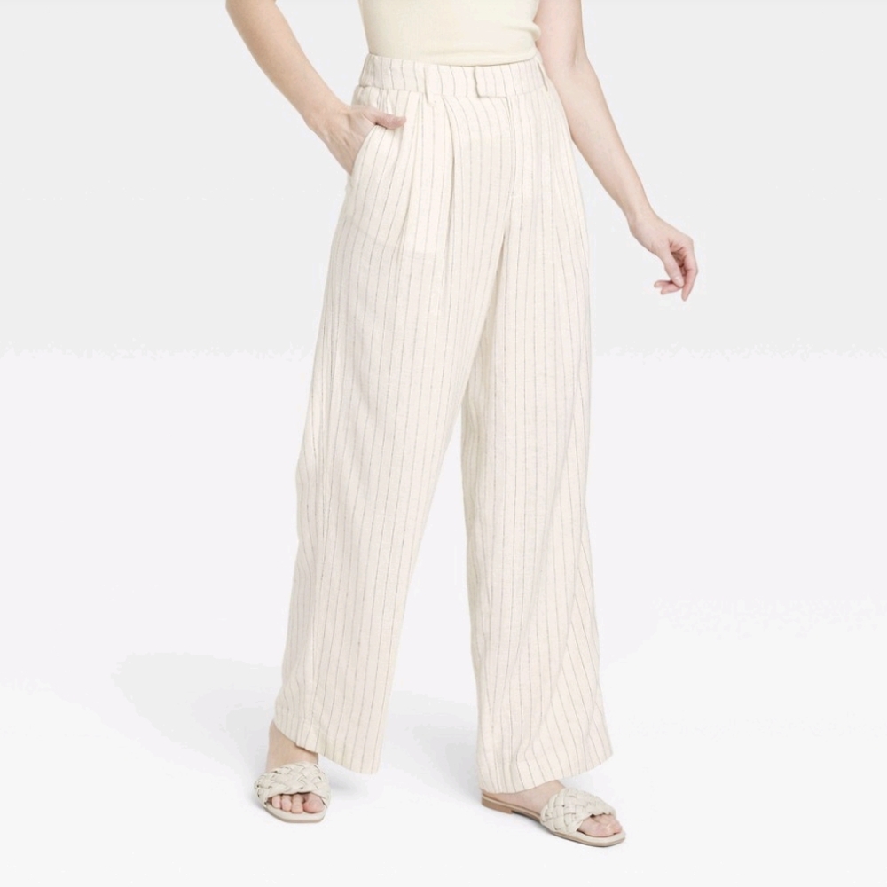 a new day Cream Wide Leg Pants